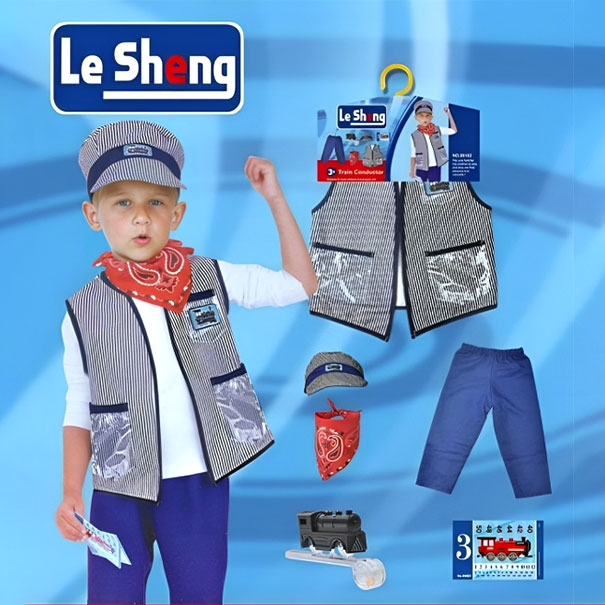  Kids Train Engineer Costume 
