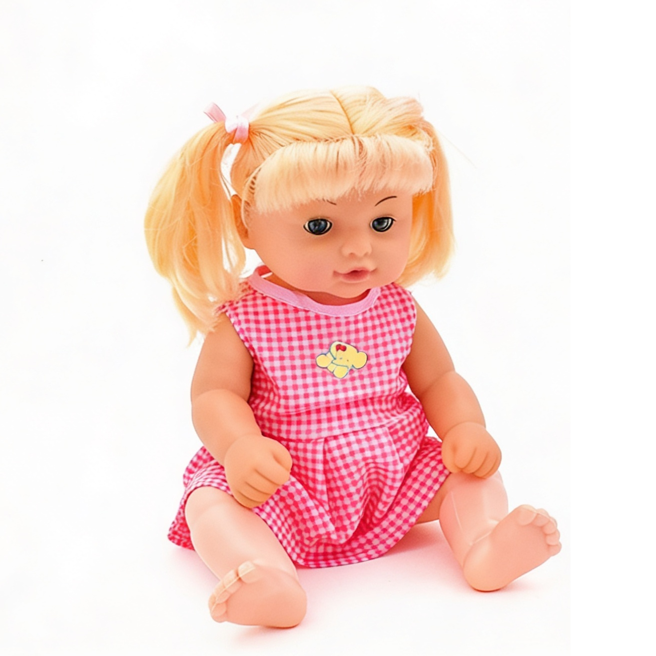  Cute Baby Doll - With Toilet Seat And Baby Bottle 