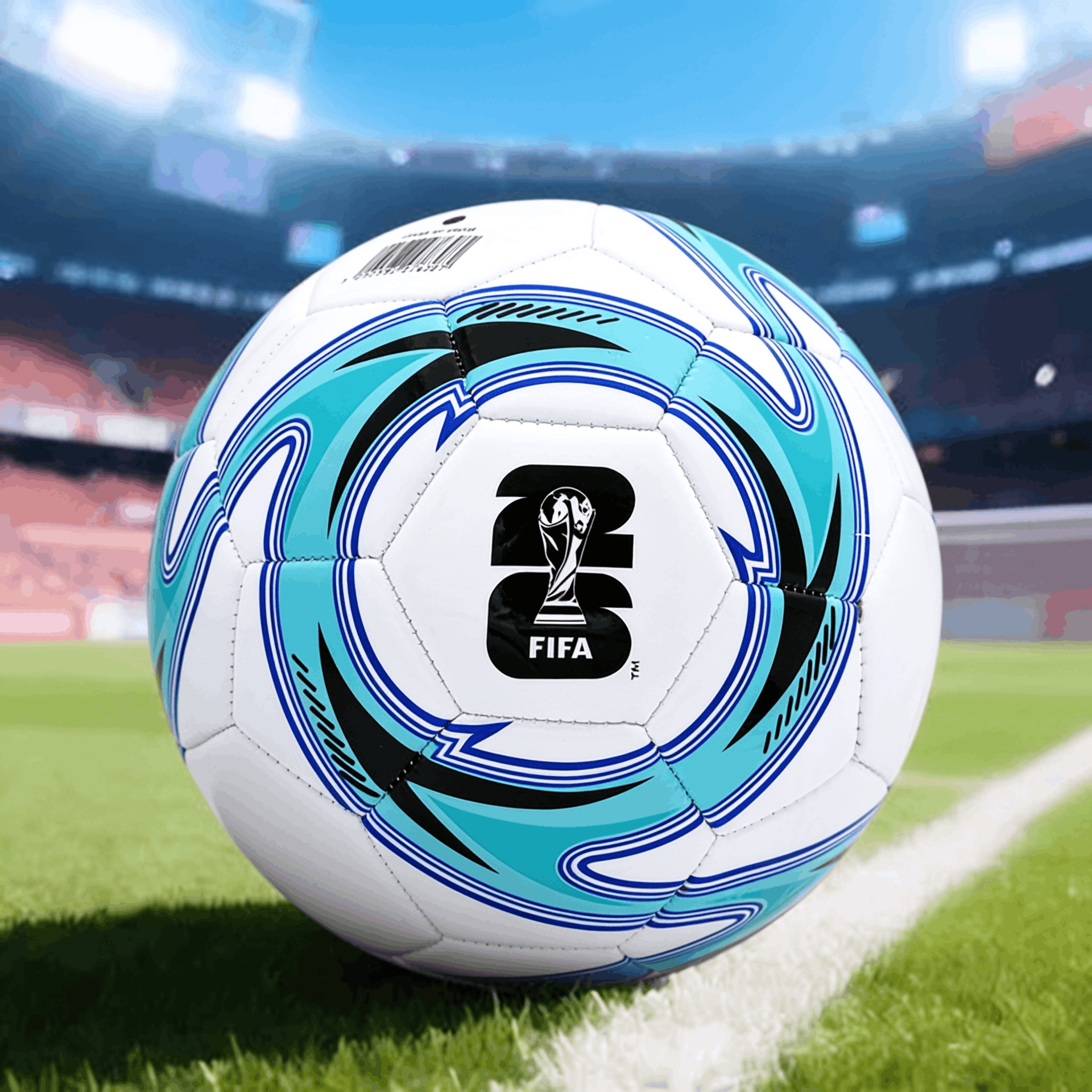  World Cup Football Size 5, Multi-Colored – Durable Pvc, Weighing 350-380G 