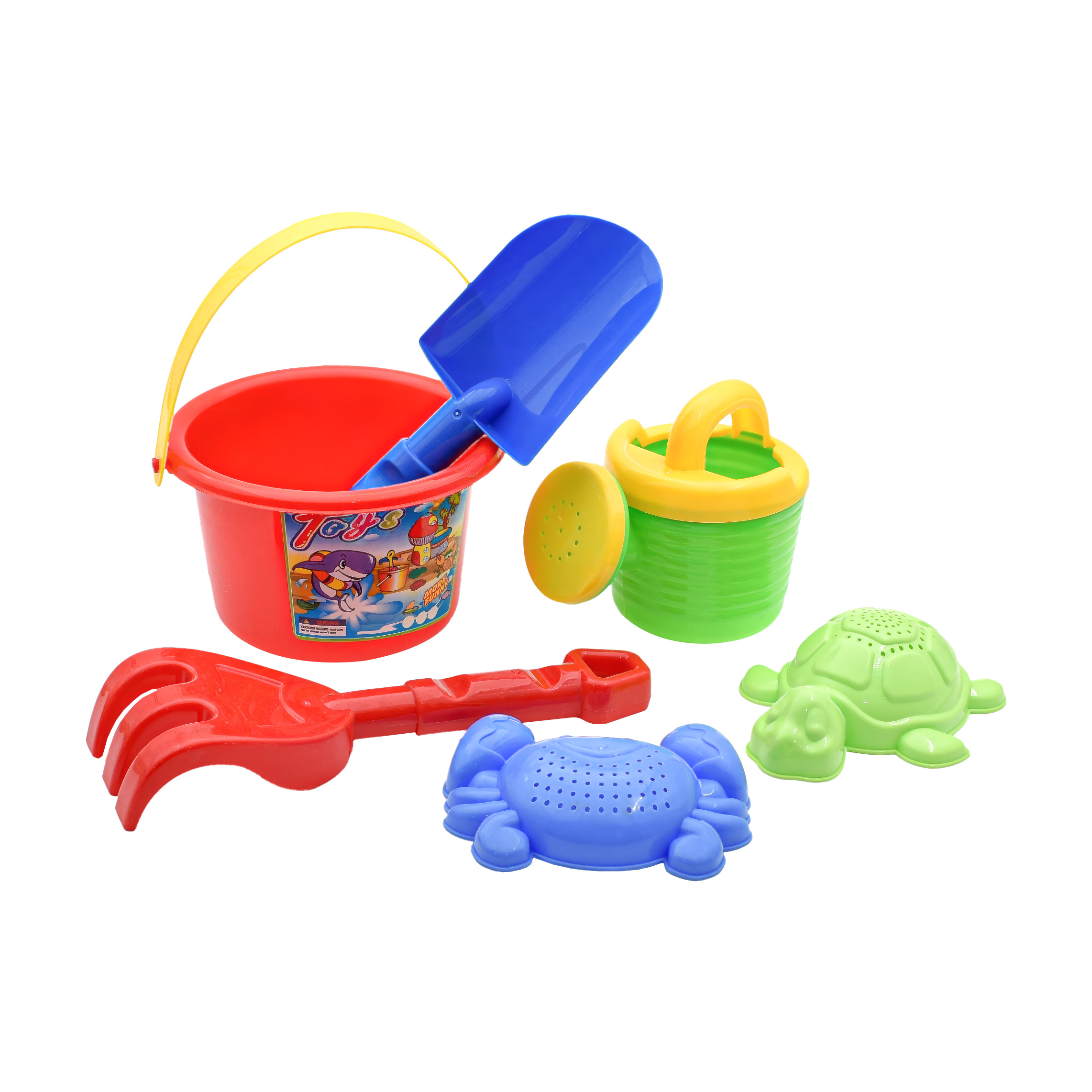  Beach Wagon Toy with Accessories - 7 Pieces 