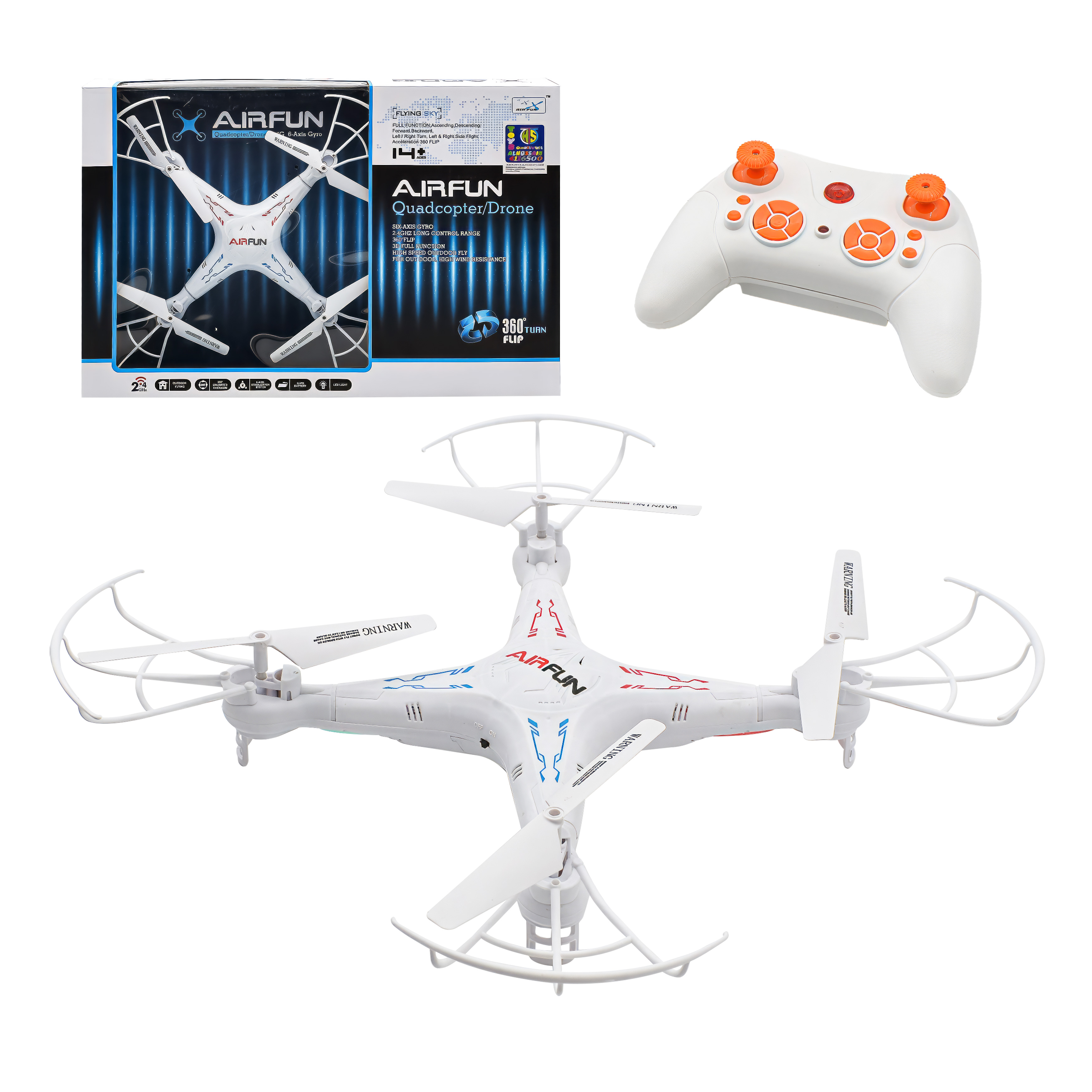  Smart drone - 6 flight modes supported by a gyroscope 