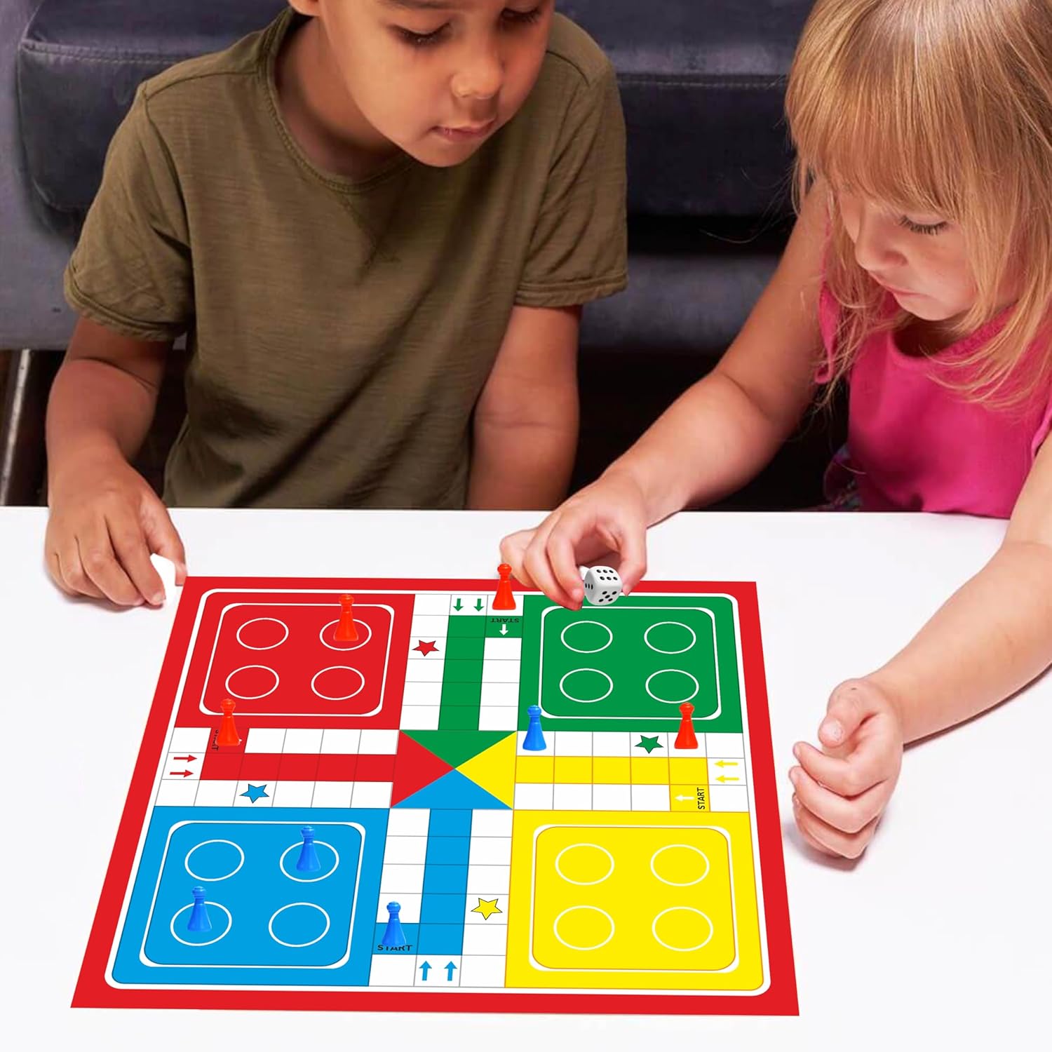  Ankit - 2 In 1 Ludo & Chess Board Game For Kids 