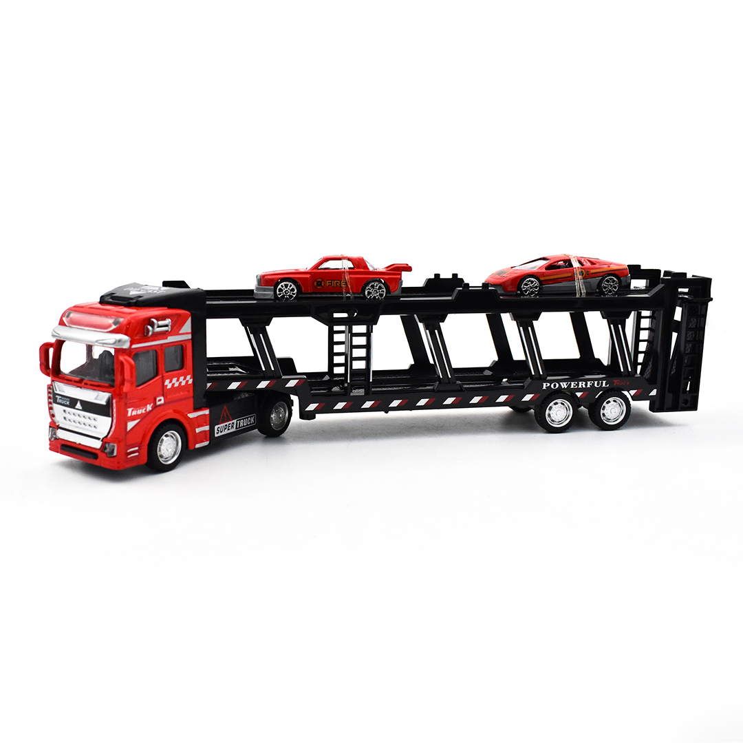  Container Truck Car With Two Small Cars 
