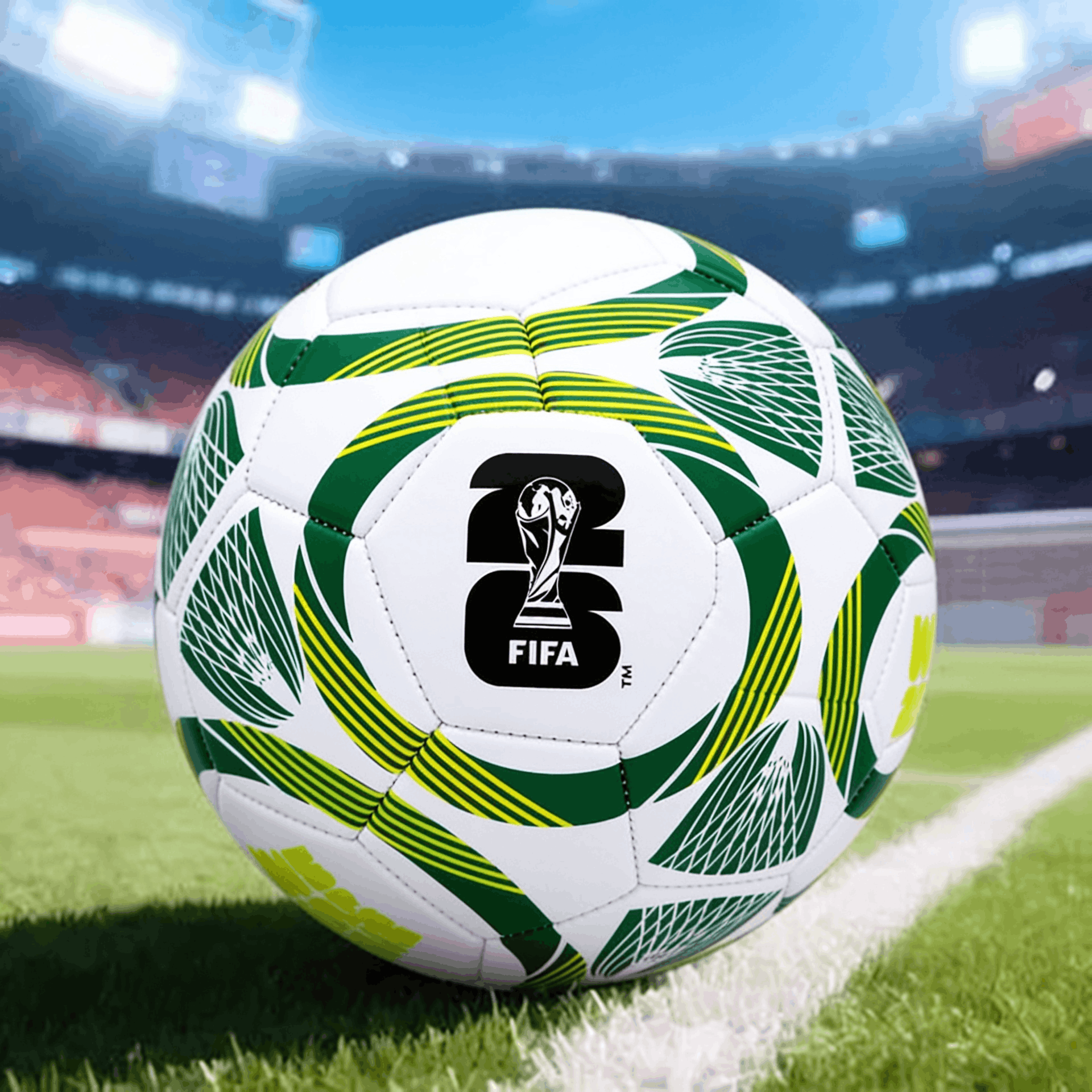  World Cup Football Size 5, Multi-Colored – Durable Pvc, Weighing 350-380G 