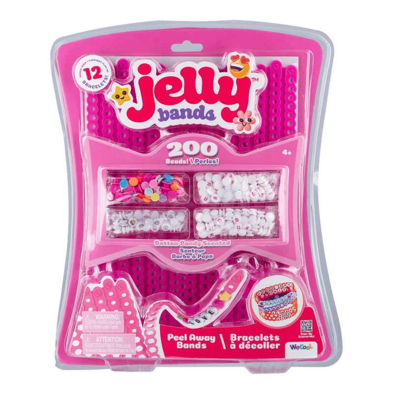  مجموعة WeCool Jelly Bands لصنع أساور يدوية سهلة التقشير - رائحة حلوي القطن 