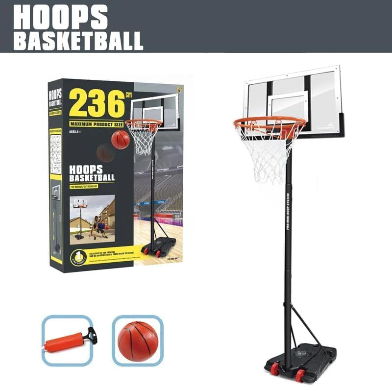  Professional Metal Basketball Hoop - 236 Cm - Sports Equipment 