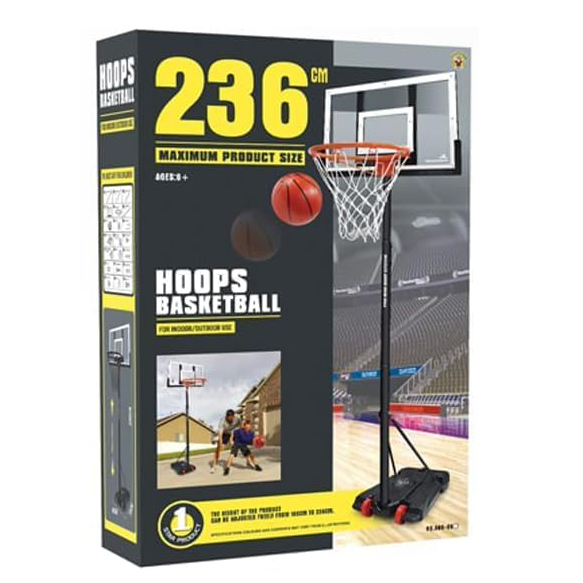  Professional Metal Basketball Hoop - 236 Cm - Sports Equipment 
