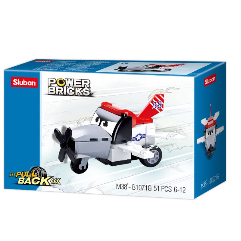  Sluban Power Bricks Pull Back Car 