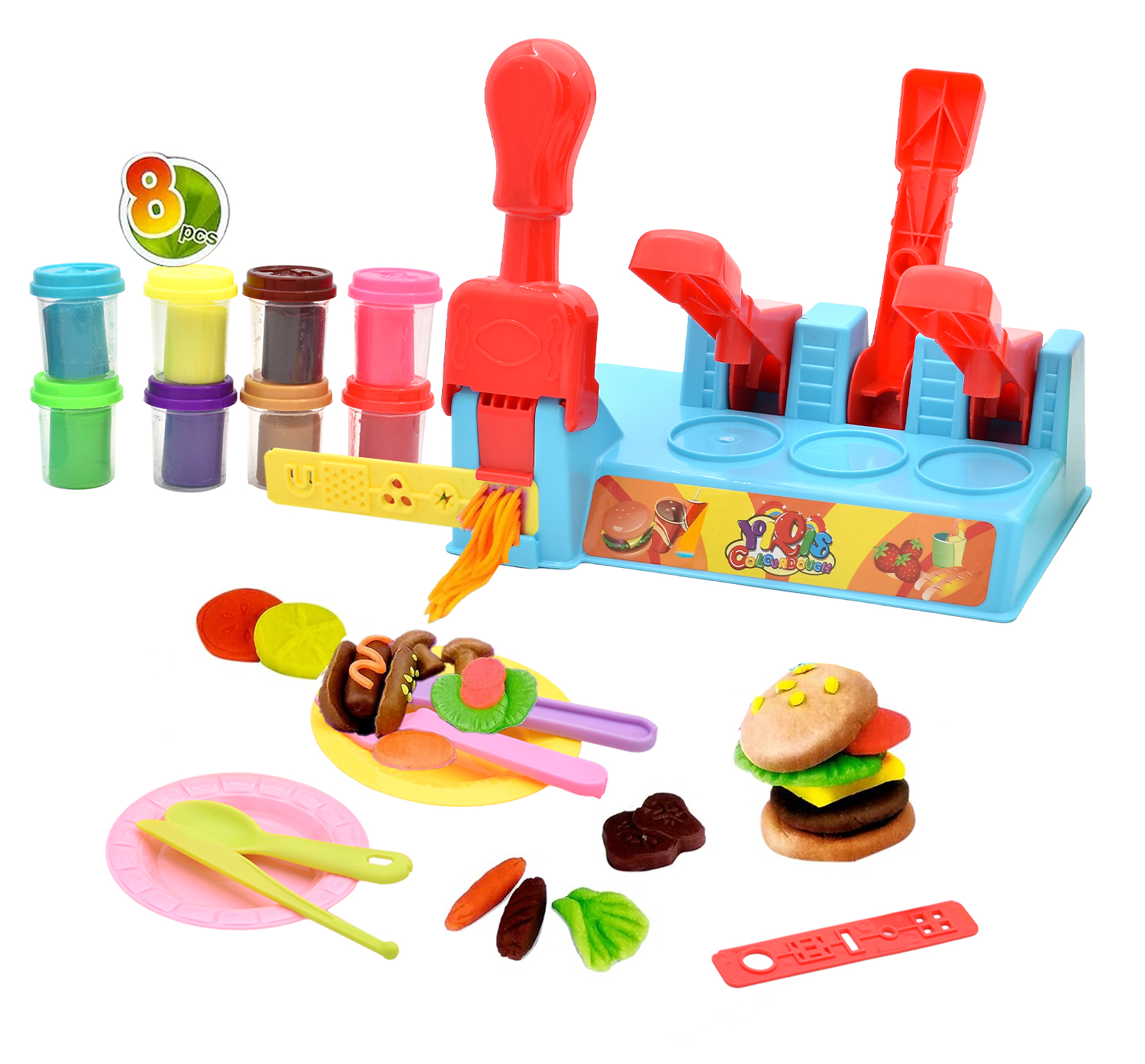  Play-Doh Burger Making Kit - 5 Packs - Play-Doh Toys 