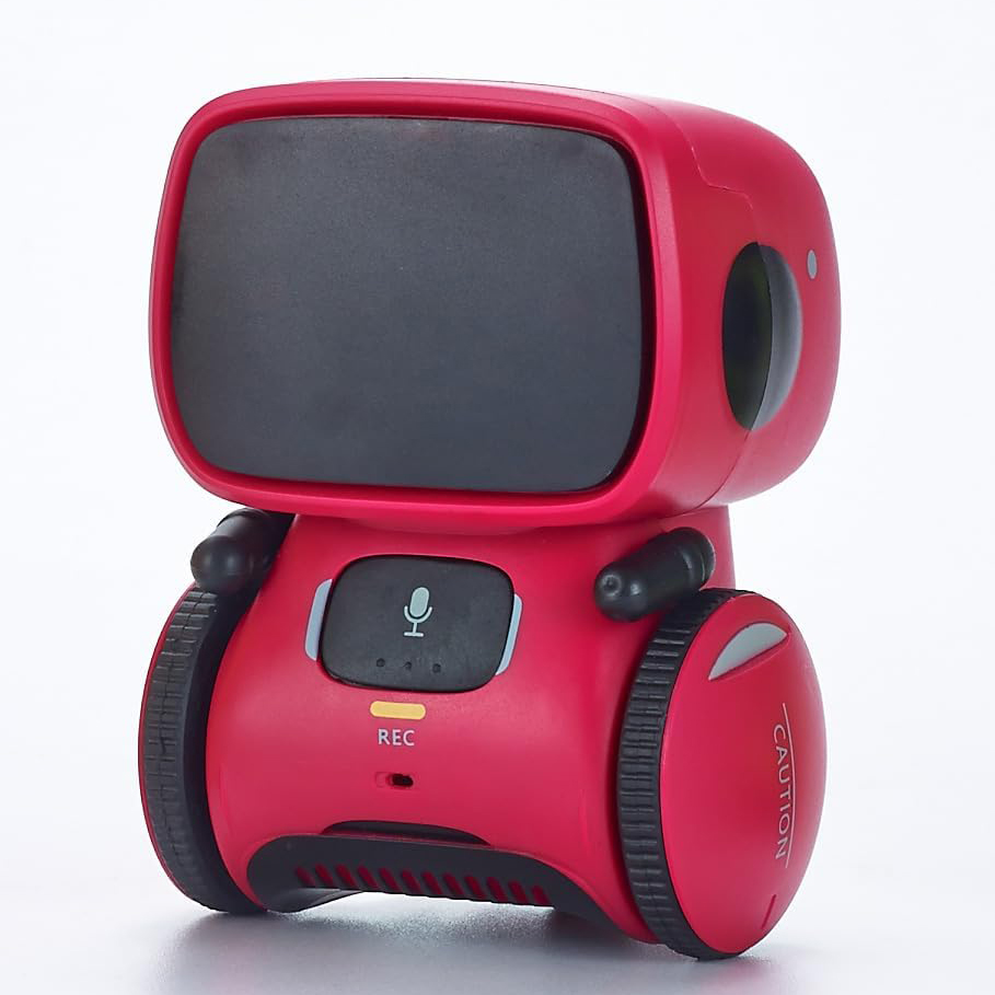  لعبة روبوت ذكي تفاعلي للأطفال مزود بتحكم بالصوت واللمس وميزة تسجيل الصوت 