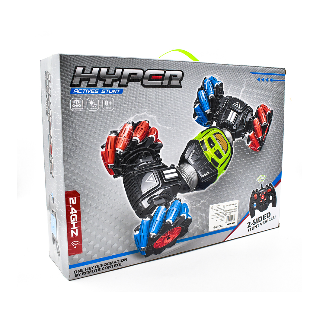  Hyper Active Stunt Car Toy With Remote Control 