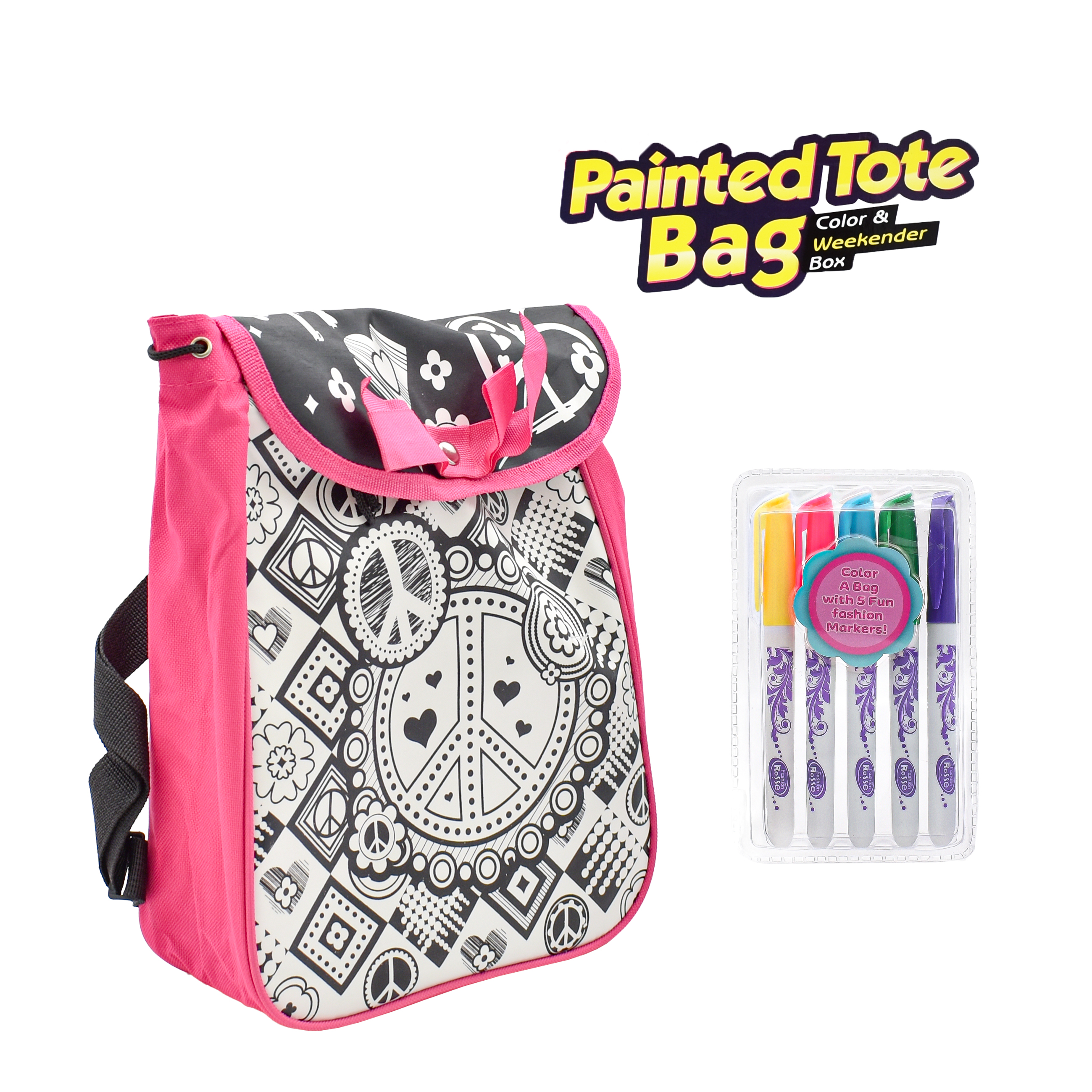  Coloring Bag + 5 Coloring Pens  
