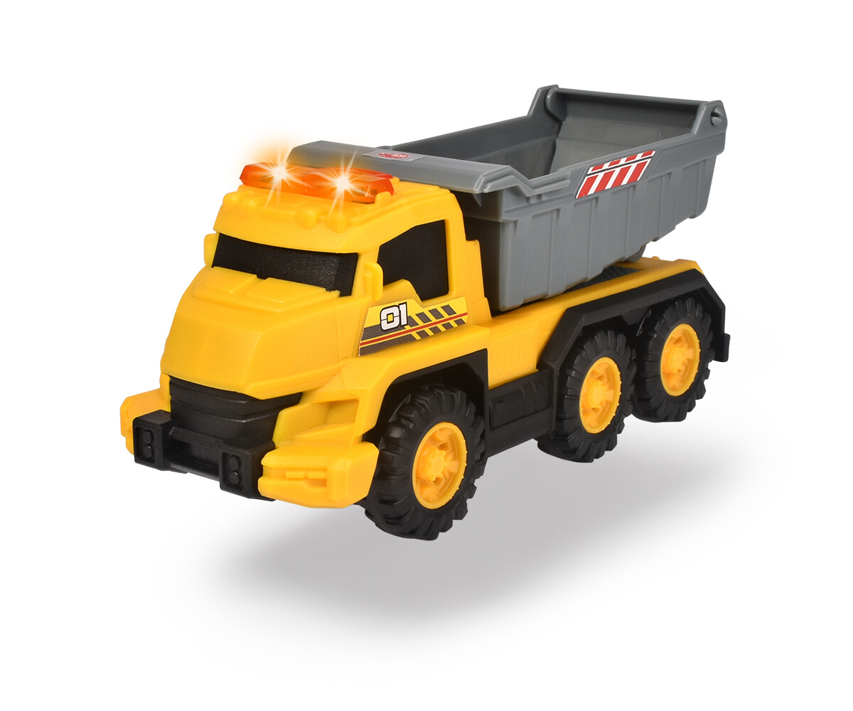  Dickie Dump Truck With Light and Sound For Age 3+ Years Old- Multicolored 