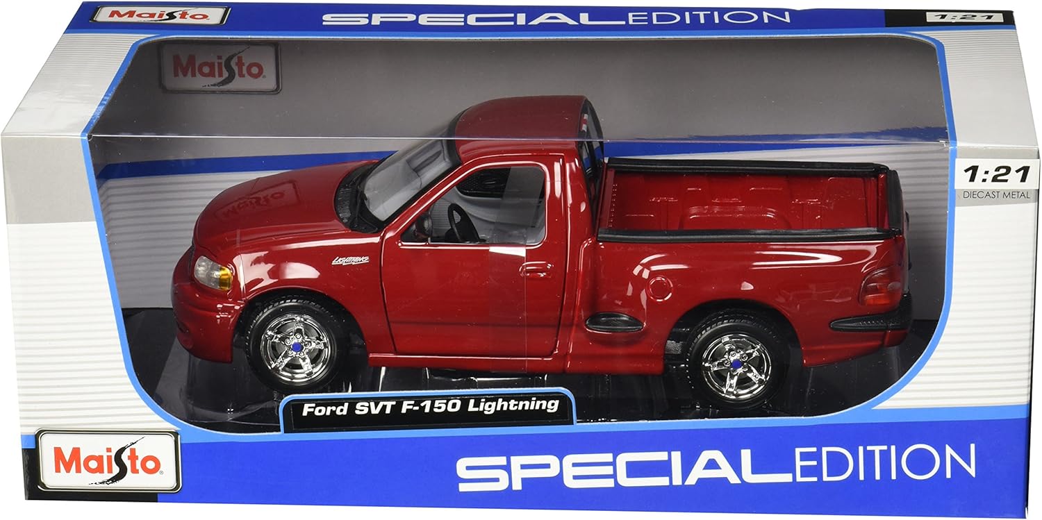  شاحنة فورد SVT F-150 لايتنينج إصدار خاص من مايستو بمقياس 1:21، نموذج مصبوب من المعدن - العاب السيارات 