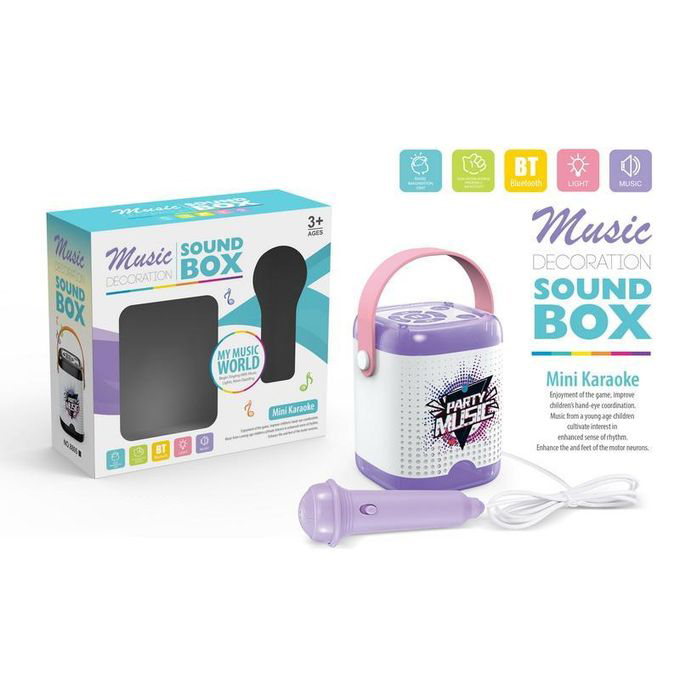  صندوق صوتي موسيقي مع مايكروفون - العاب موسيقية 