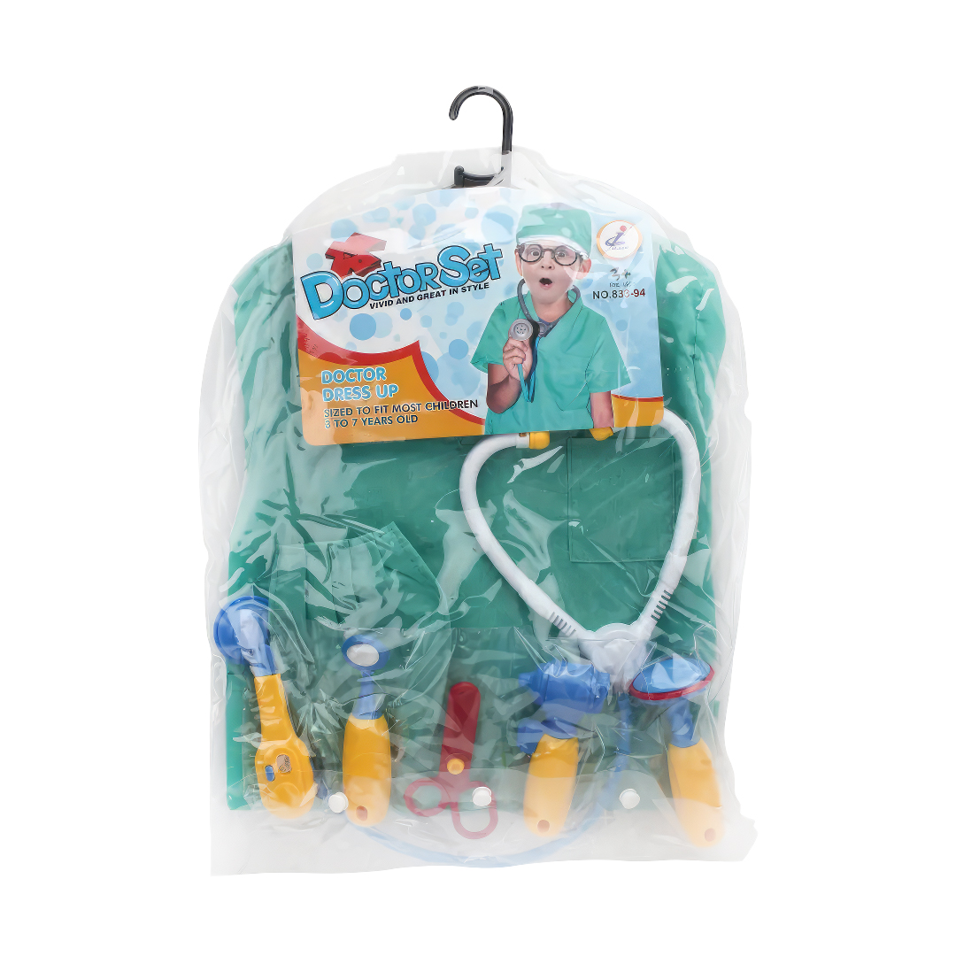  Children's doctor costume with doctor accessories 