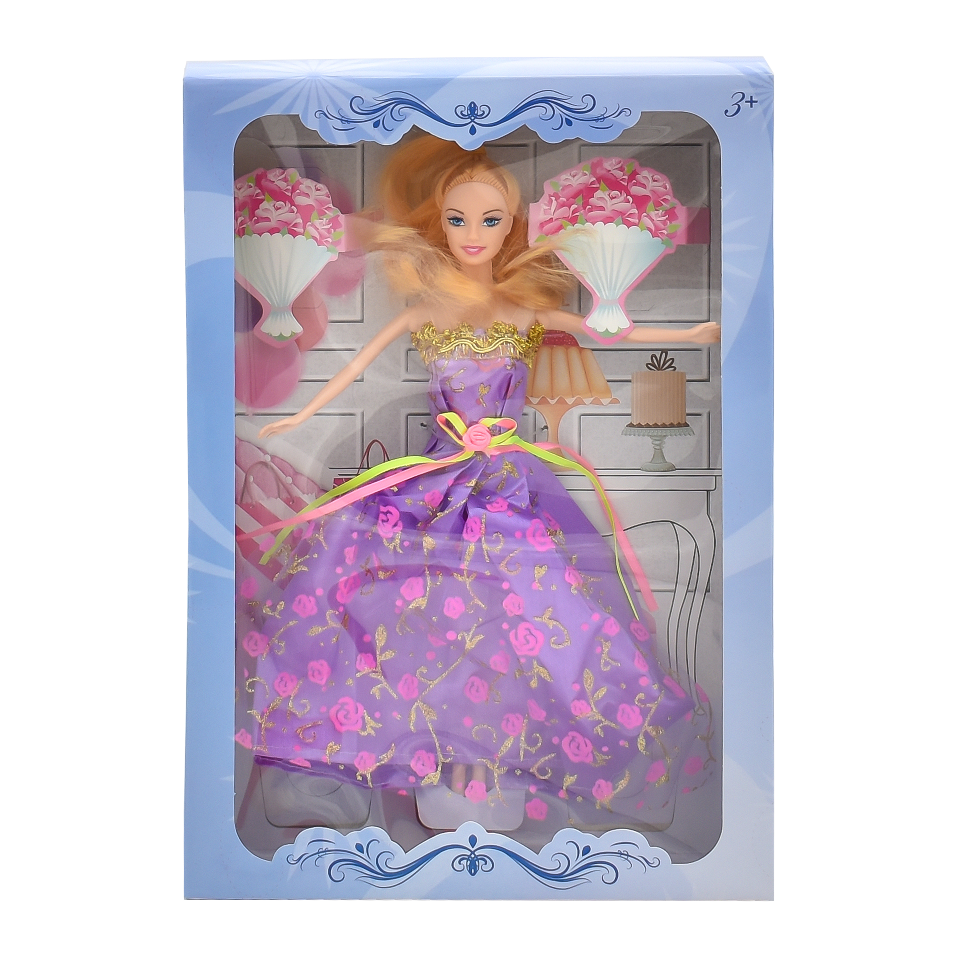  Girl Doll In Party Dress - Bridal Games 