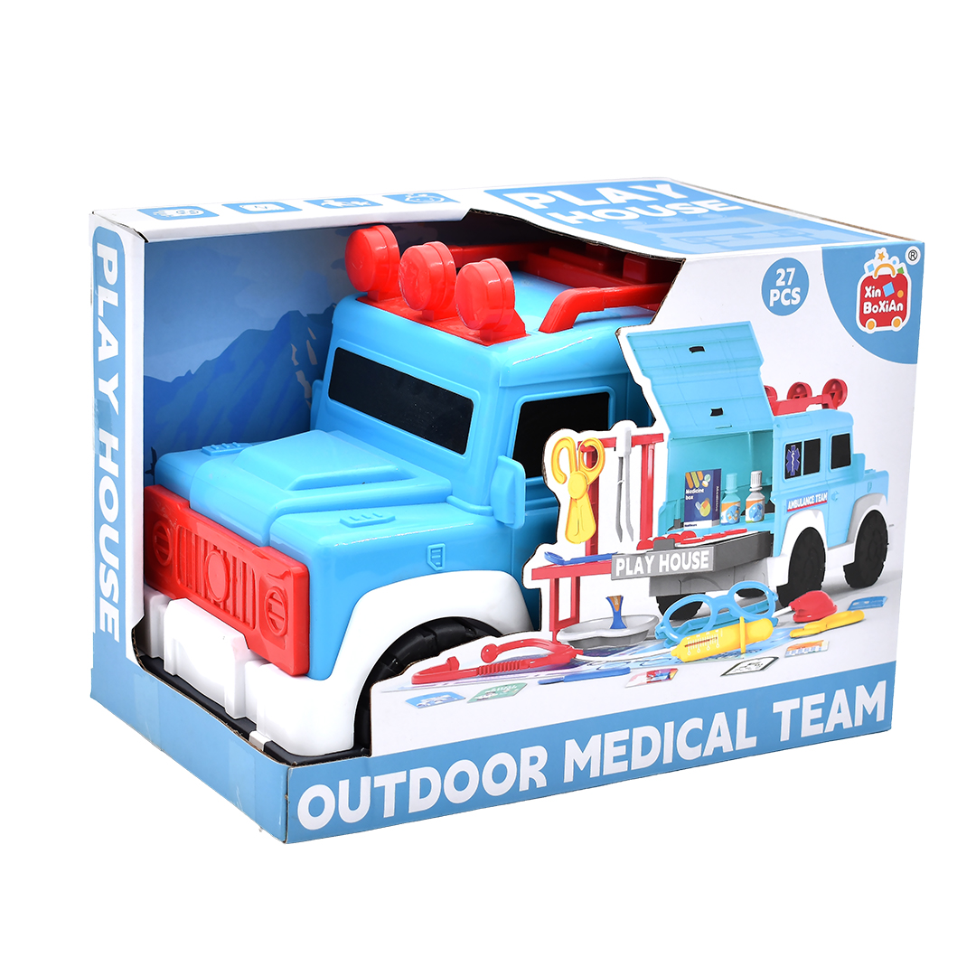  Ambulance Doctor Kit - 27 Pieces - Pretend Play 