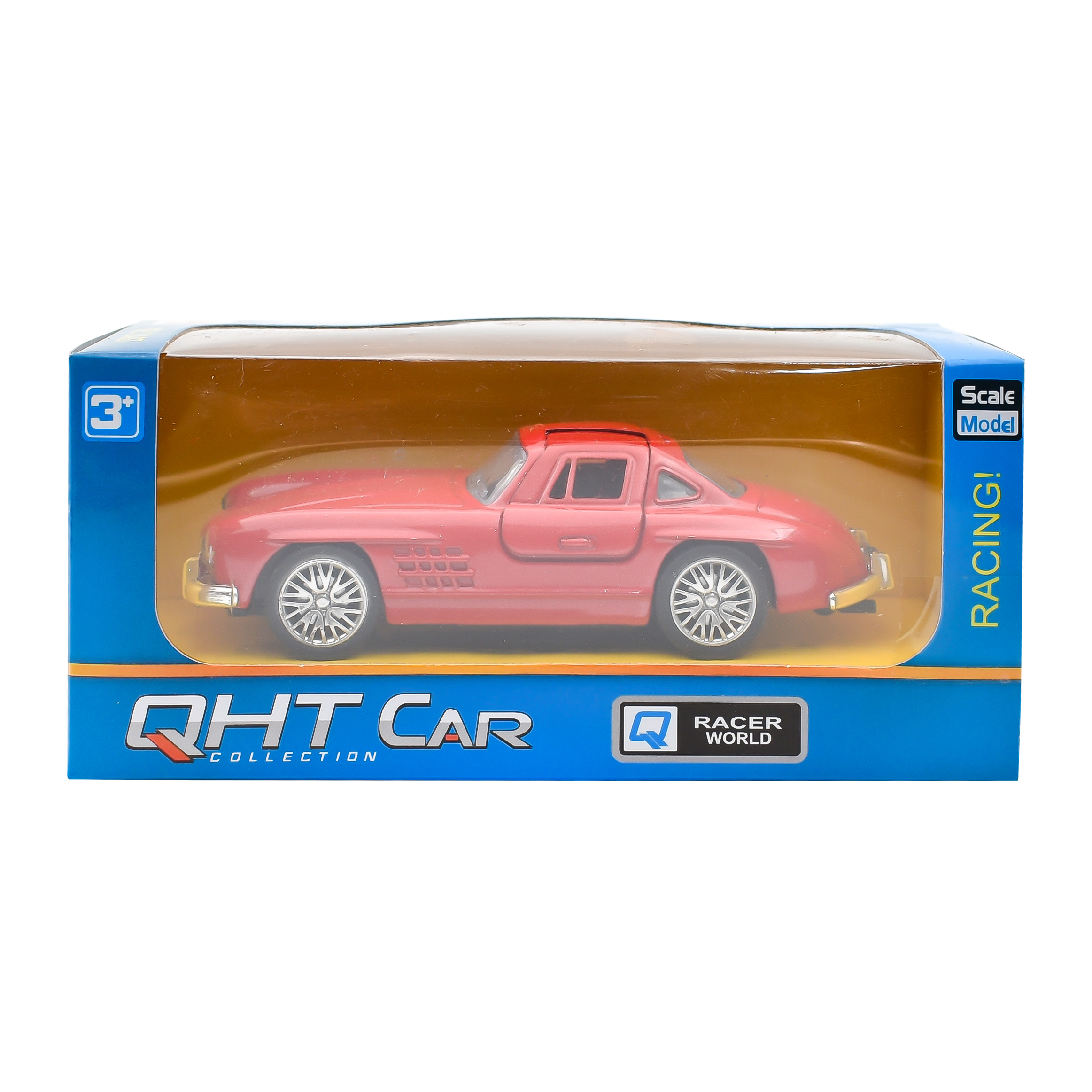  Small car, 12 cm long, with doors that can be opened and closed 