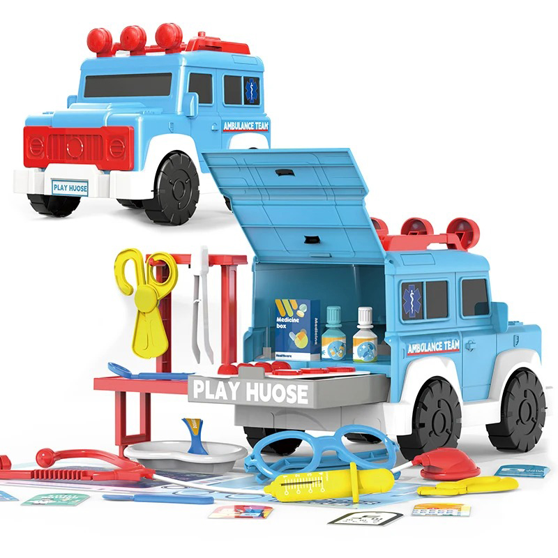  Ambulance Doctor Kit - 27 Pieces - Pretend Play 