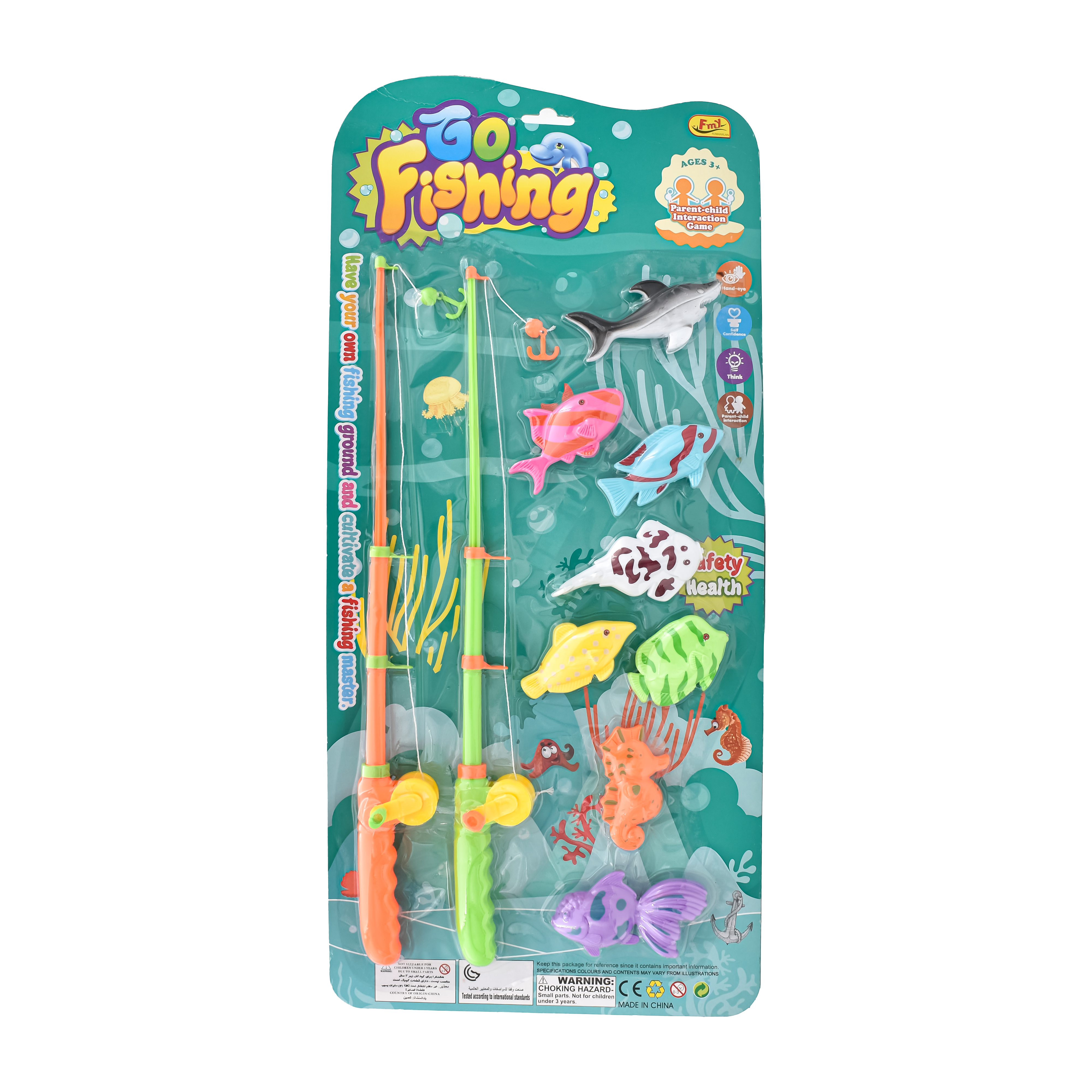  Fish catching game - 10 pieces - pretend games 