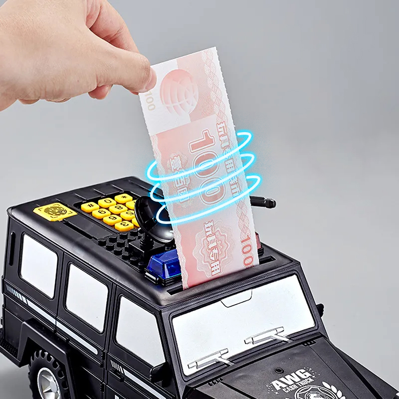  An Electronic Money Box In The Shape Of A Police Car 