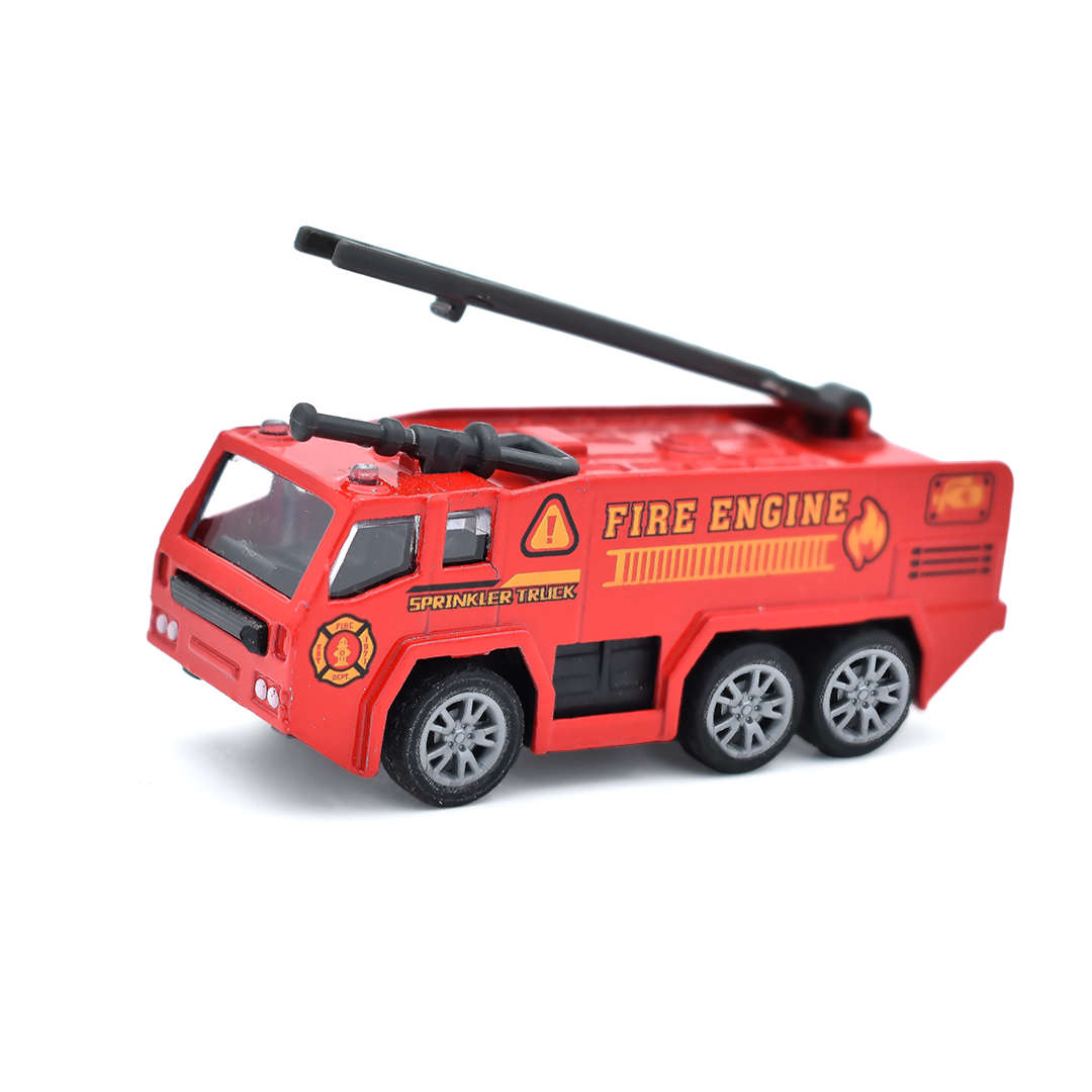  Miniature Emergency Vehicle Set - Diecast - 5 Pieces - Toy Cars 