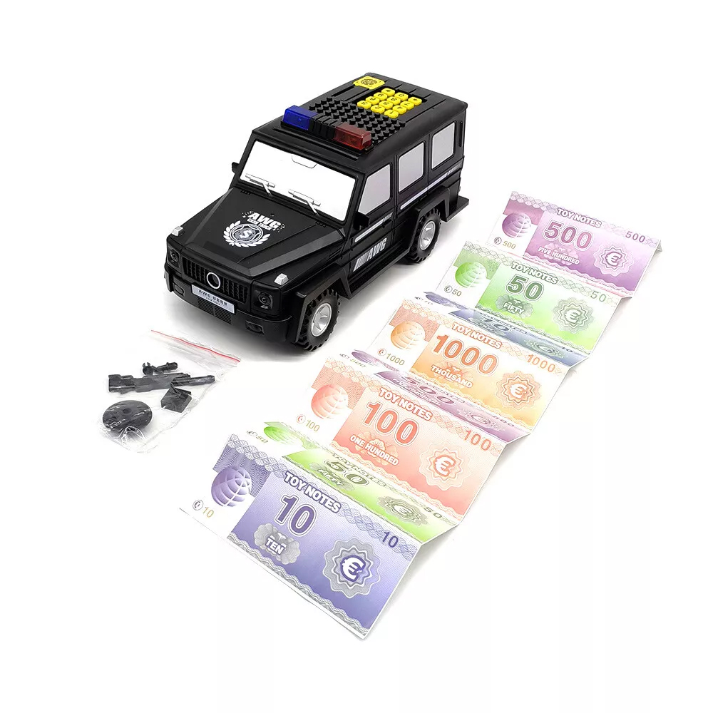  An Electronic Money Box In The Shape Of A Police Car 
