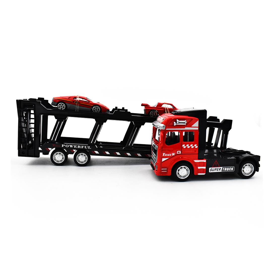  Container Truck Car With Two Small Cars 