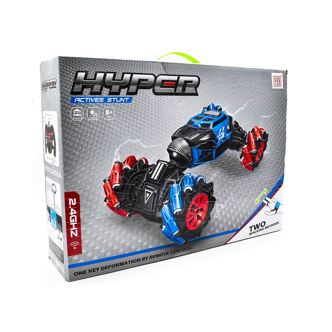  Hyper Active Stunt Car Toy With Remote Control 