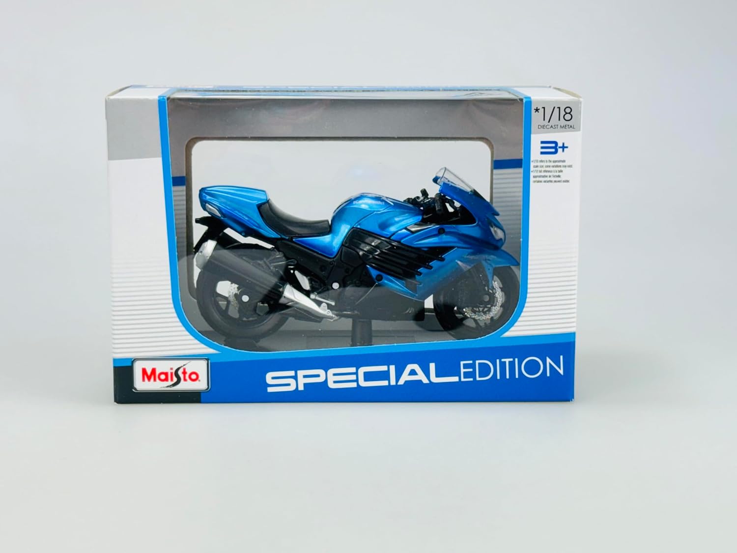  نموذج دراجة نارية مصبوب من المعدن من مايستو، إصدار خاص، كاواساكي نينجا ZX-14R، بمقياس 1:18 