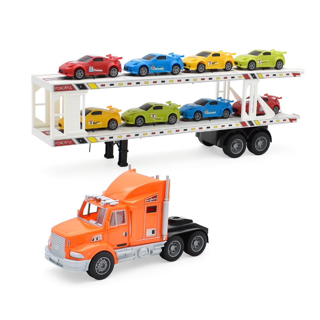  Giant Car Locomotive + 8 Vehicles - Car Games 