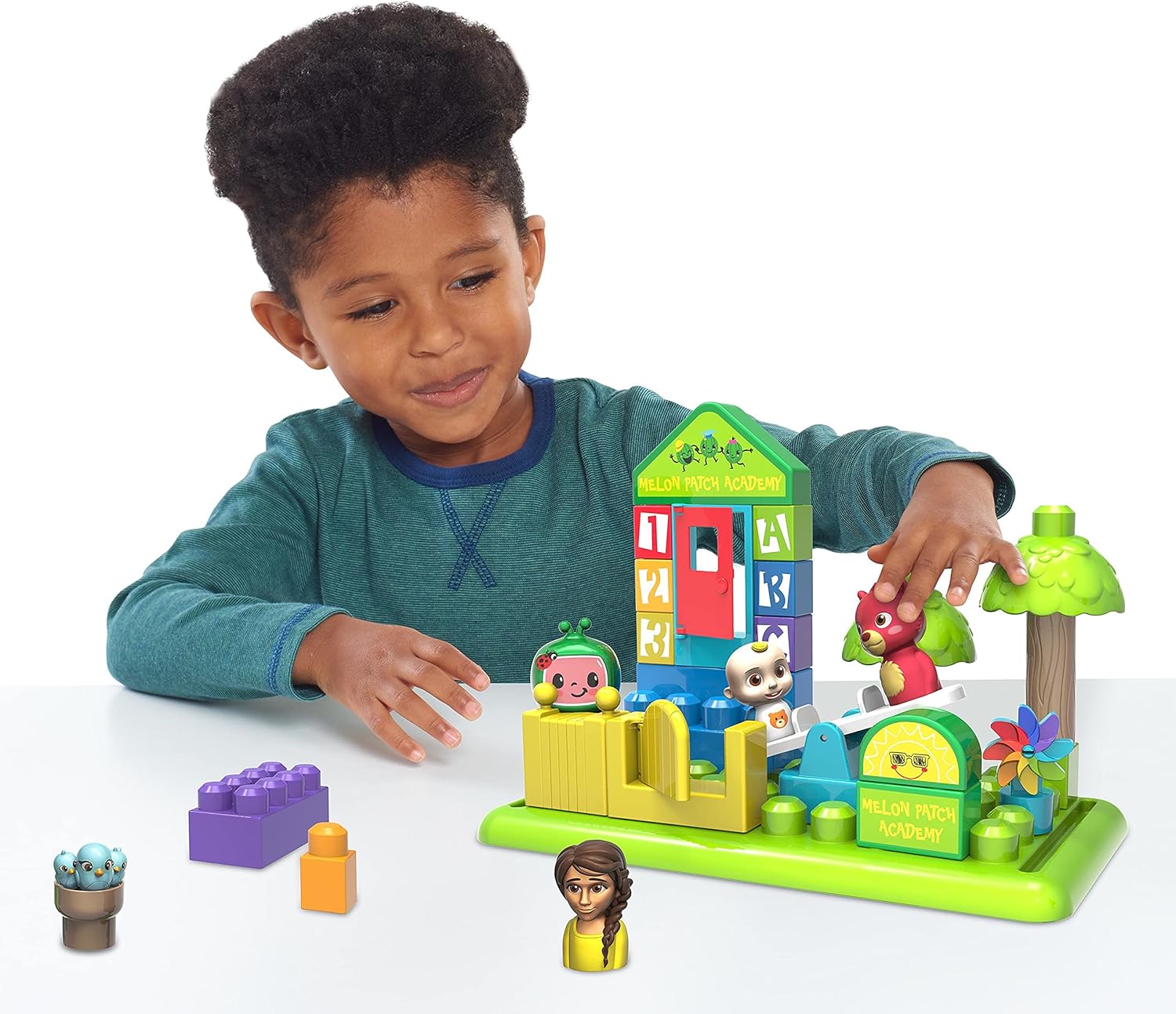  Coco Melon Patch Academy, 53 Large Building Blocks with 6 Figures - Building & Construction Toys 