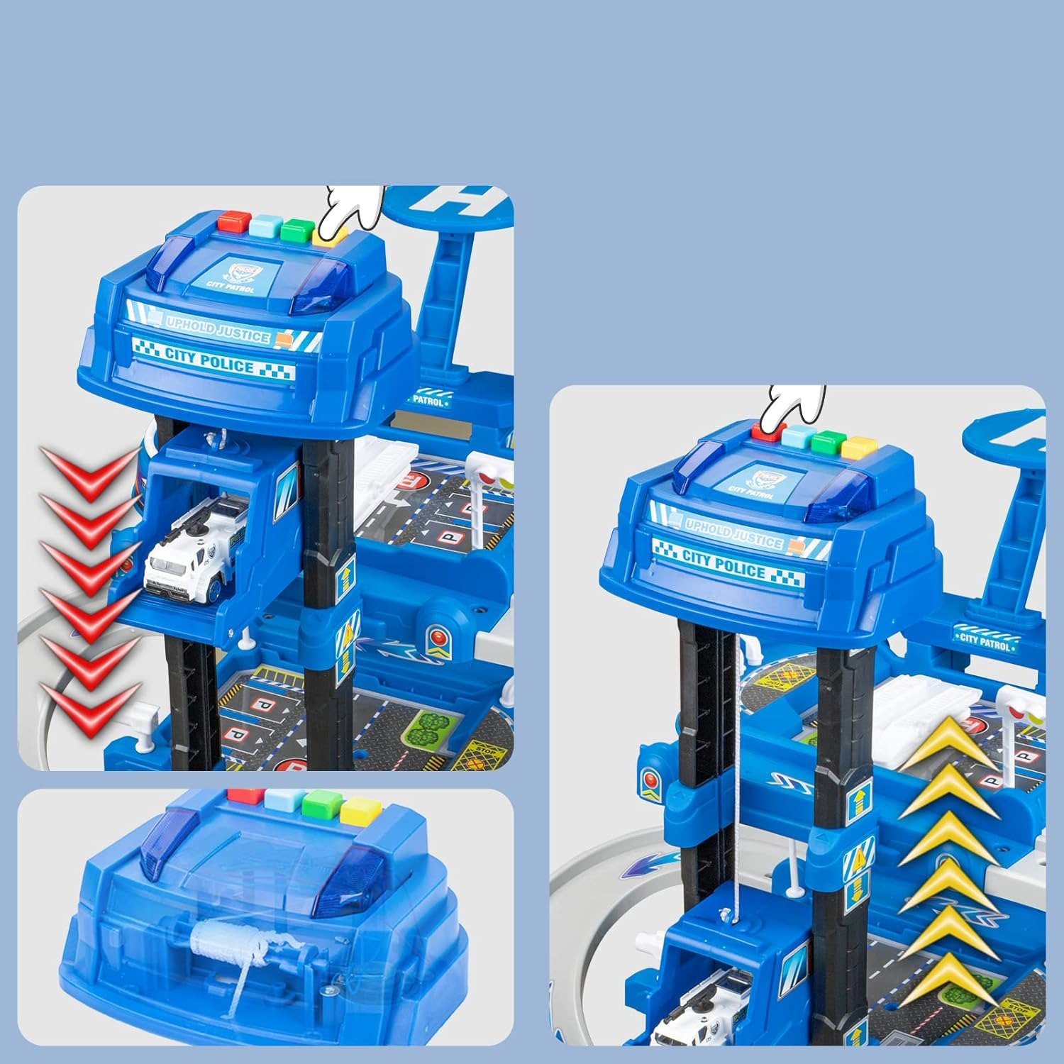  Car Track Set With Cargo Plane + Vehicle Set - 79 Pieces - Car Toys 