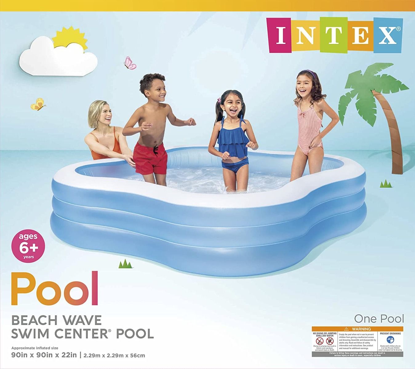  INTEX Beach Wave Swim Center Pool ... 