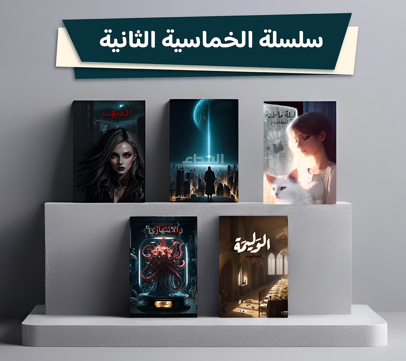  سلسلة الخماسية الثانية 5 كتب هارد كفر كبير 