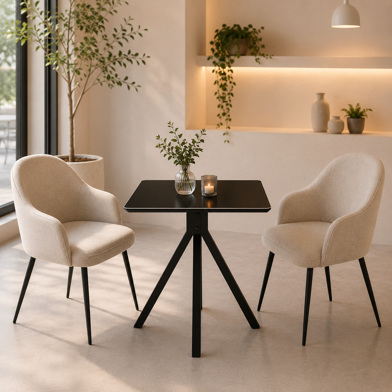  طاولة كافيه بديل سيراميك مربع  70*70 