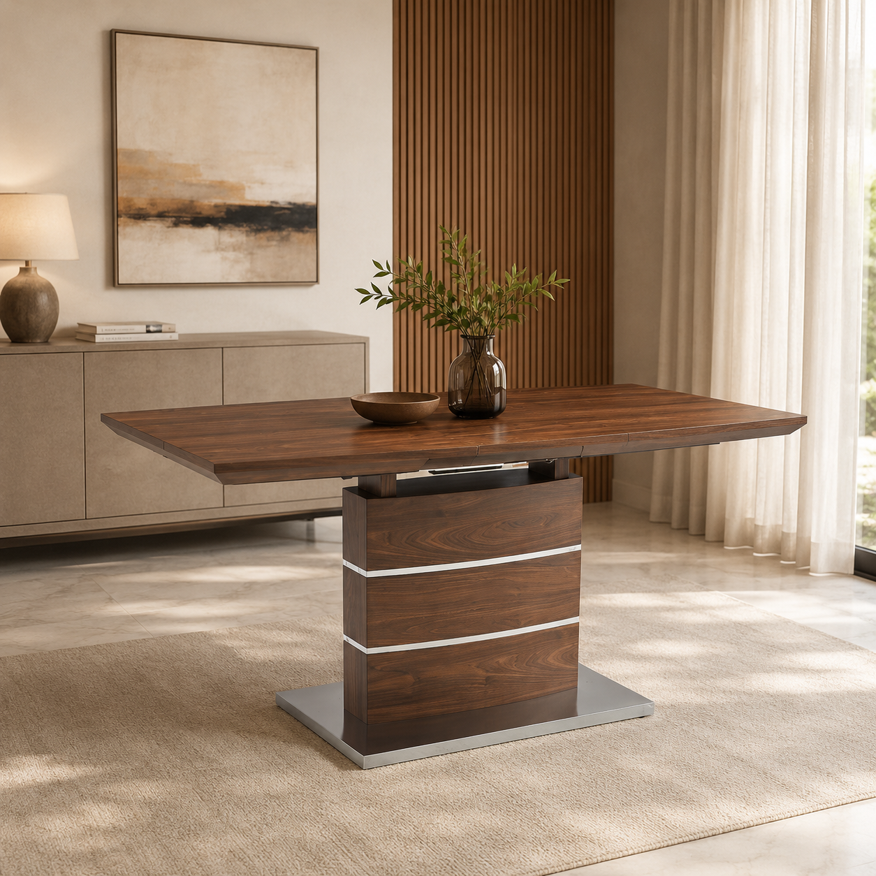  طاولة طعام مفرد  120/160*80*76 