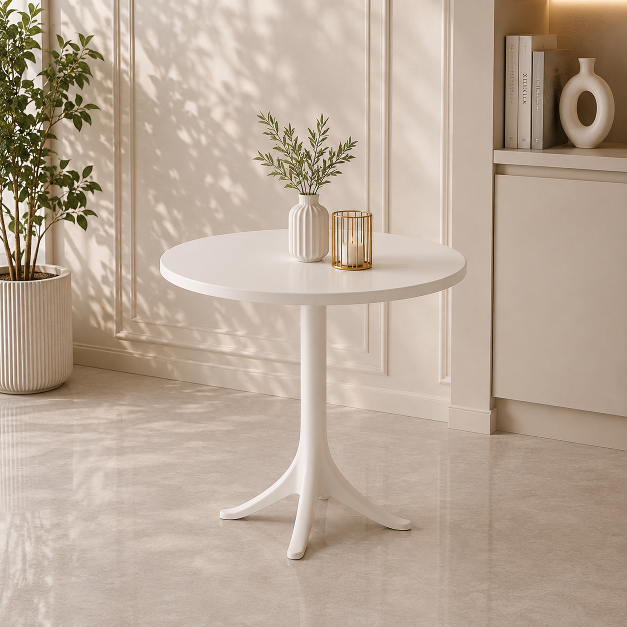  طاوله فايبر دائري 70*70 