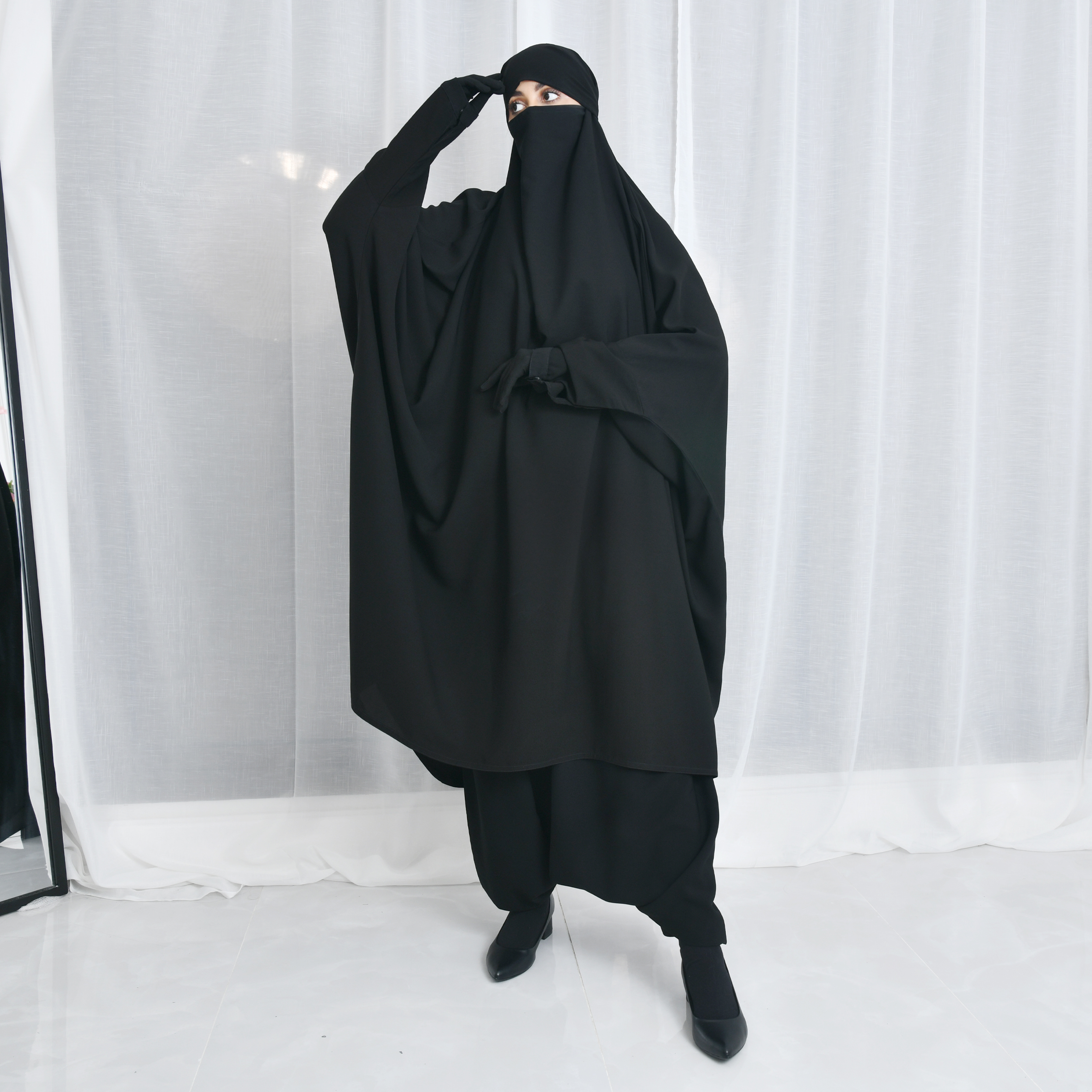  خمار بقطعتين عملي وواسع 