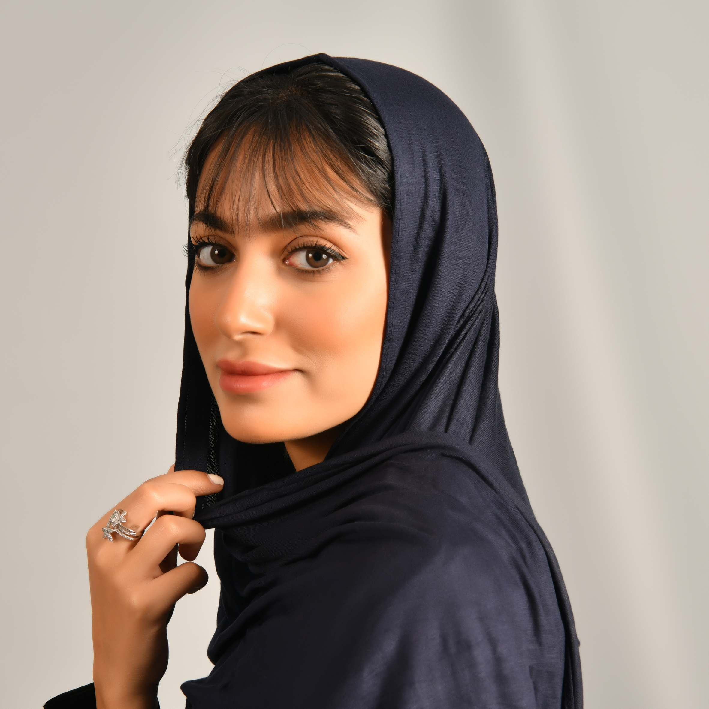 طرحه قطنية بلون  كحلي 