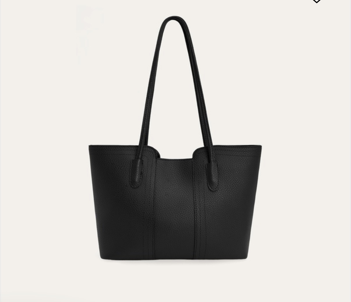 شنطه جلد اسود black tote bag 