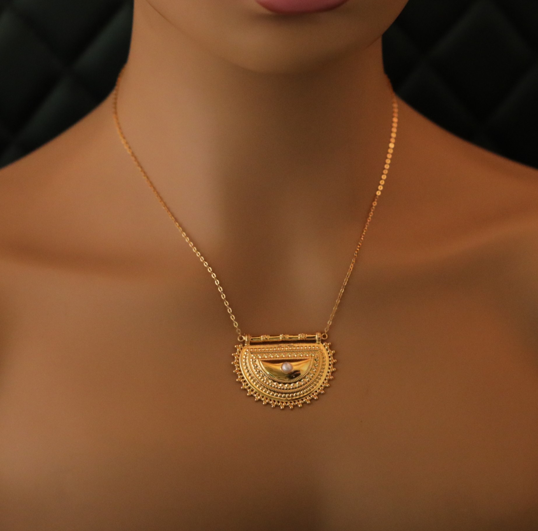 أروع عقد ذهب عيار 21 صافي