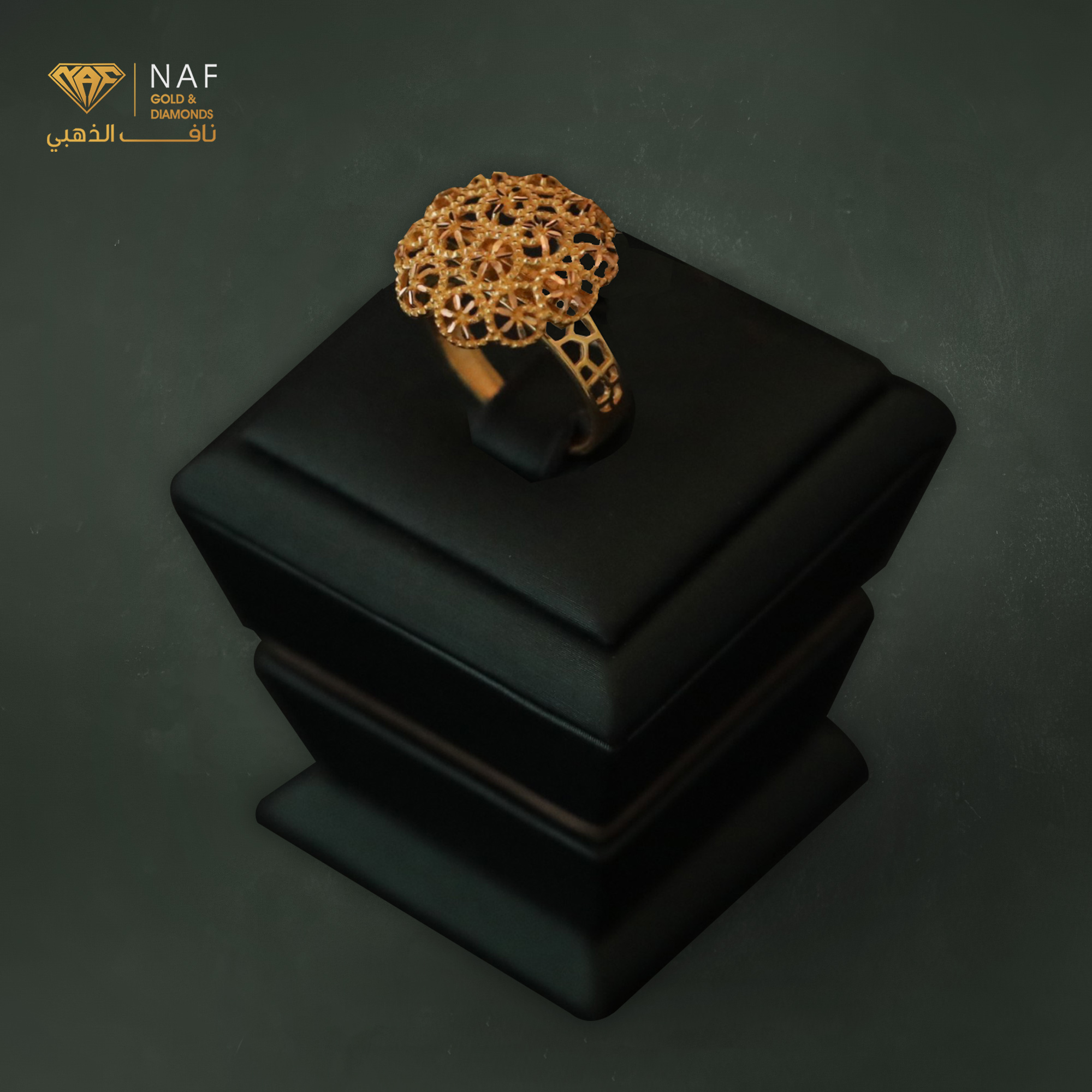 خاتم ذهب عيار 21 الوزن 5.02 تقريبا