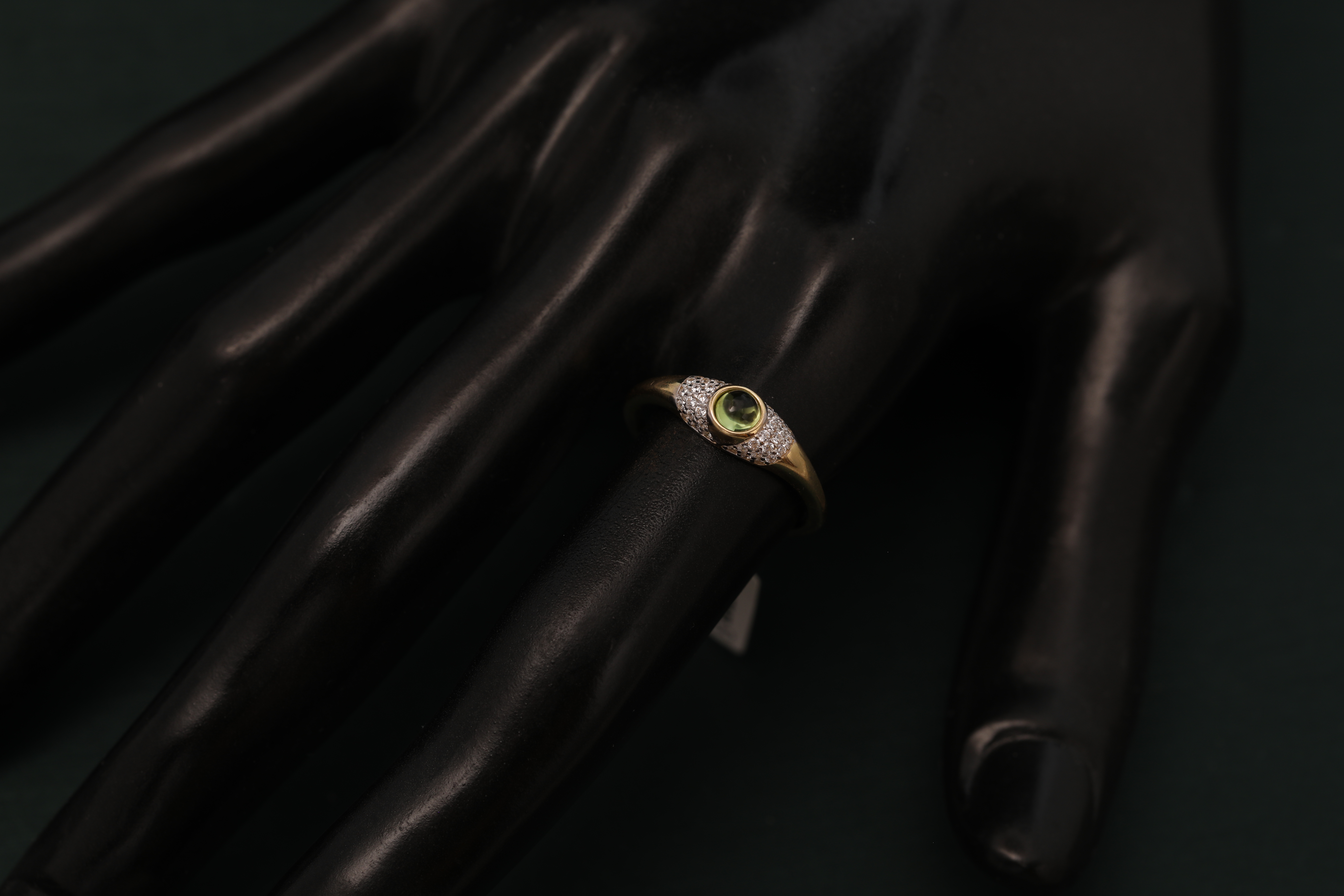 Shiny golden details on a dark black background