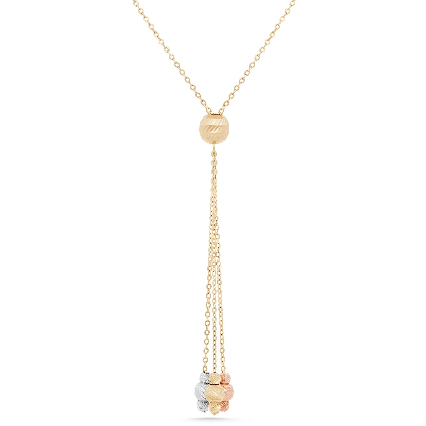 Gold pendant necklace with gemstone