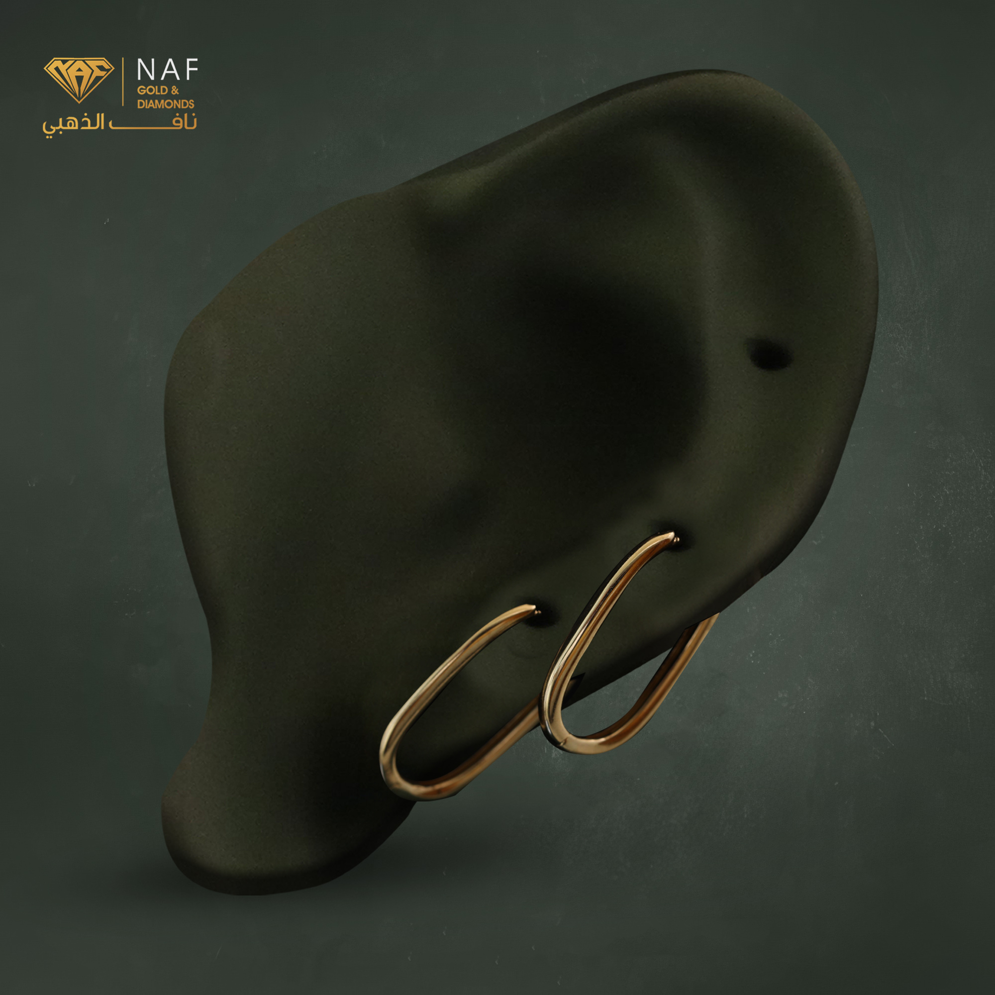 سعودية حلق ذهب  18 