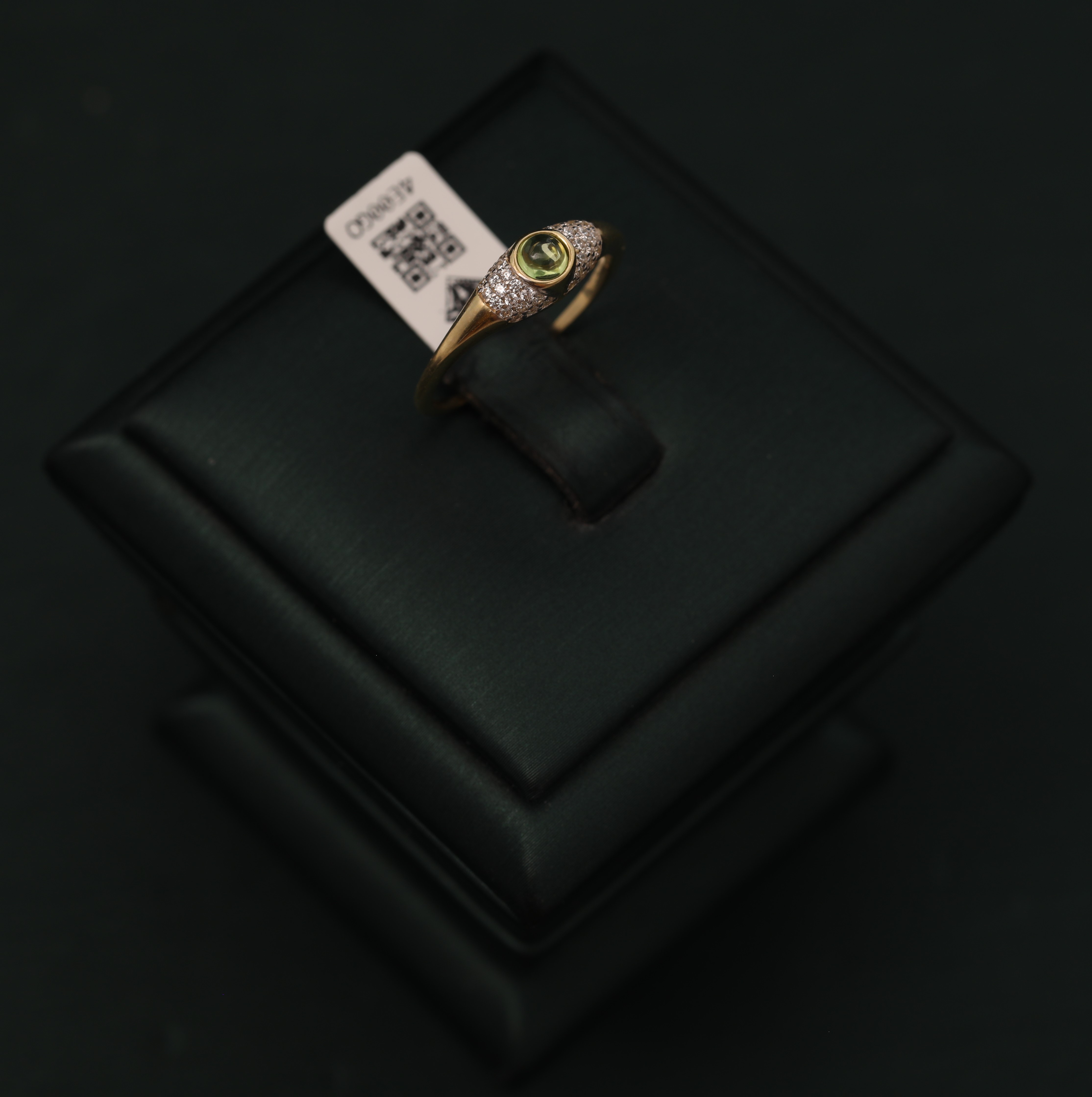 Blurred black gloves with golden details