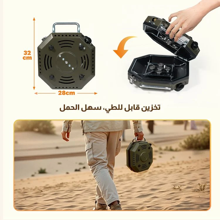  موقد لابتوب مزدوج  (2 عين) 