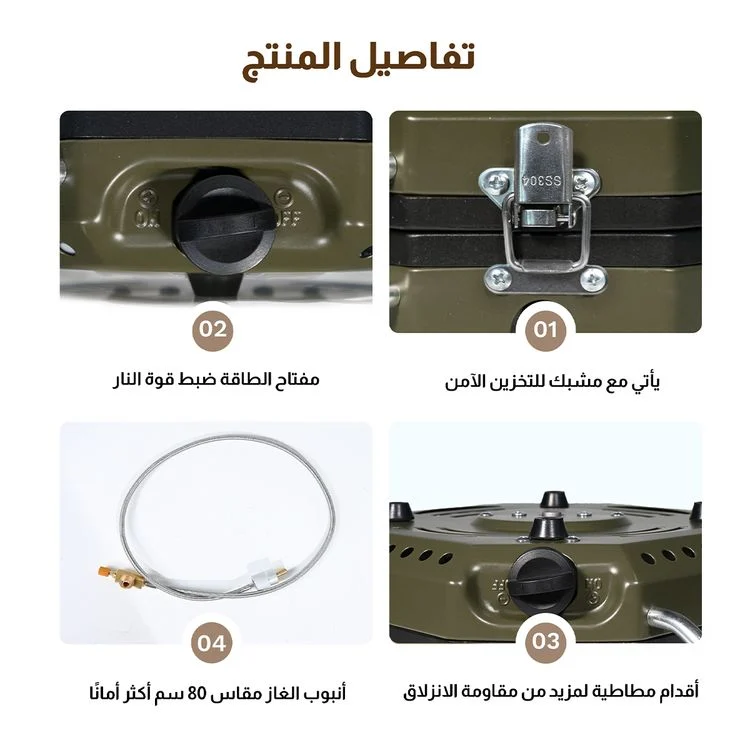  موقد لابتوب مزدوج  (2 عين) 